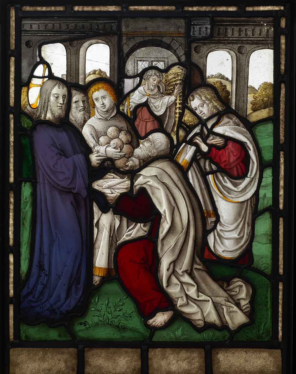 loaves and fishes stained glass