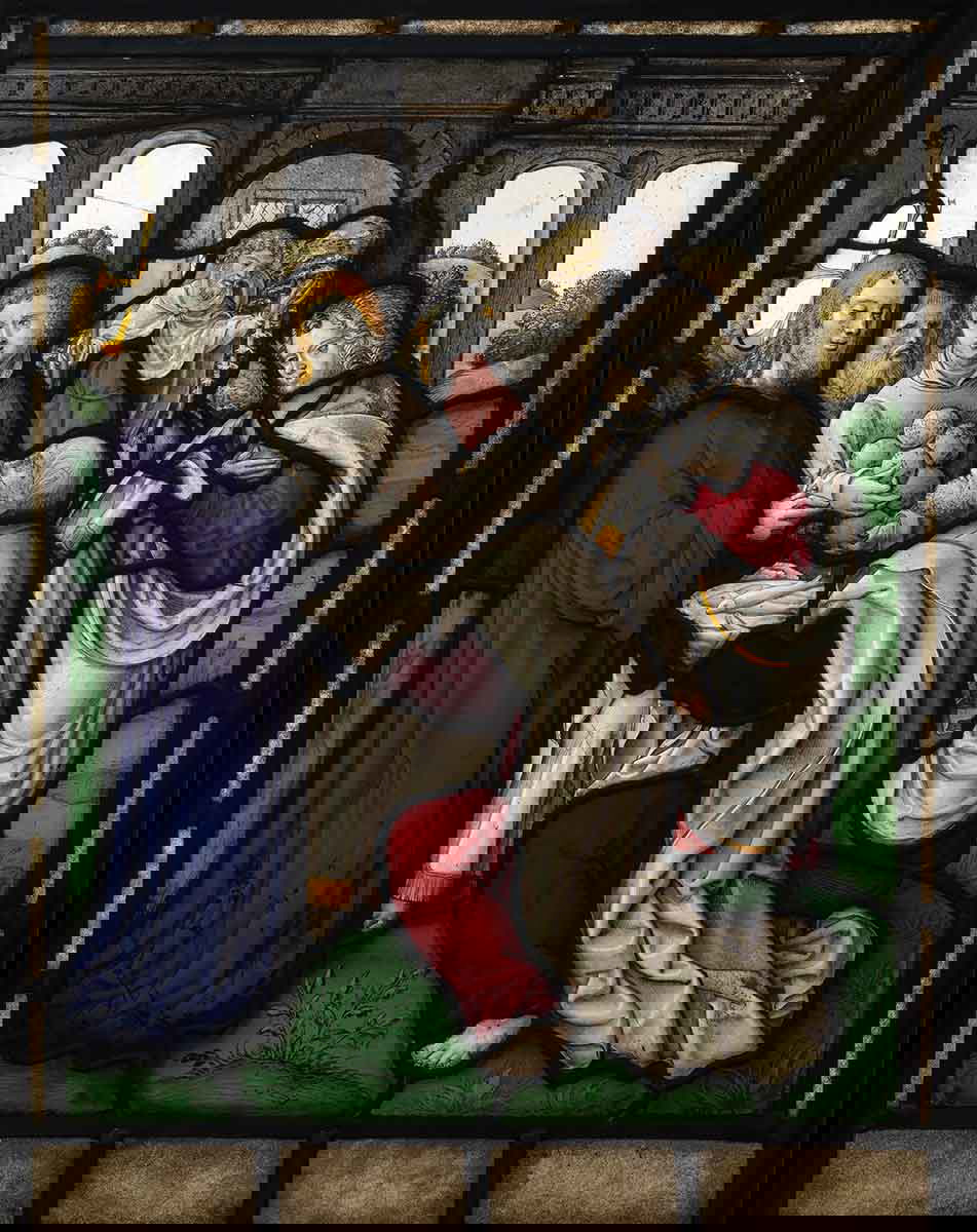 loaves and fishes stained glass