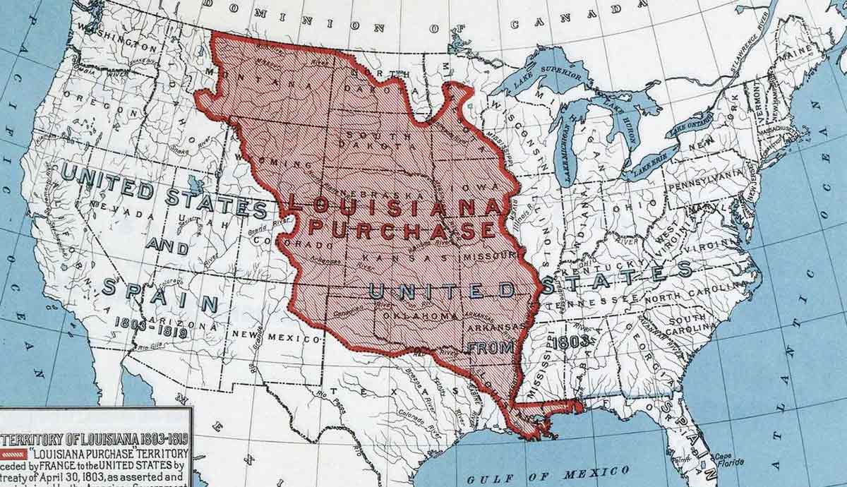 louisiana purchase map 1803