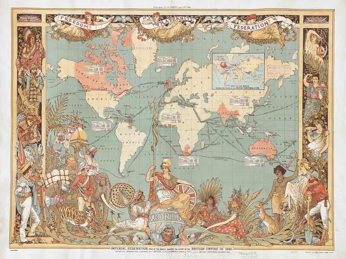 map of the british empire