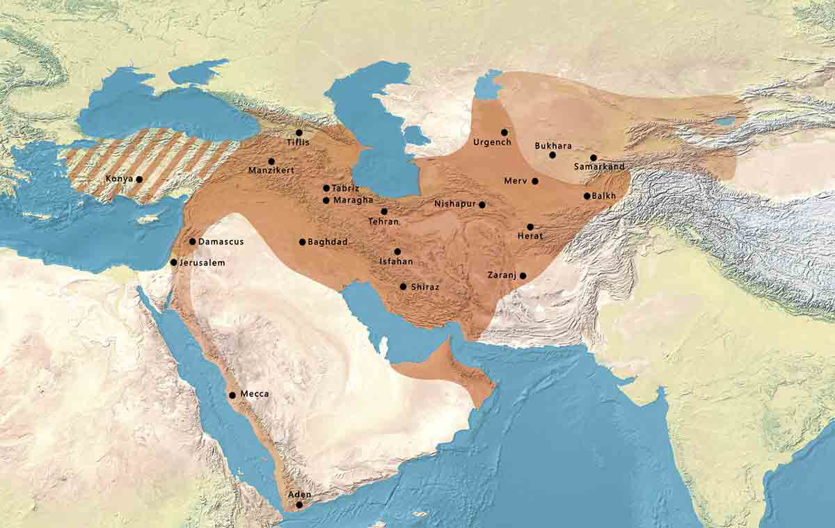 map seljuk empire