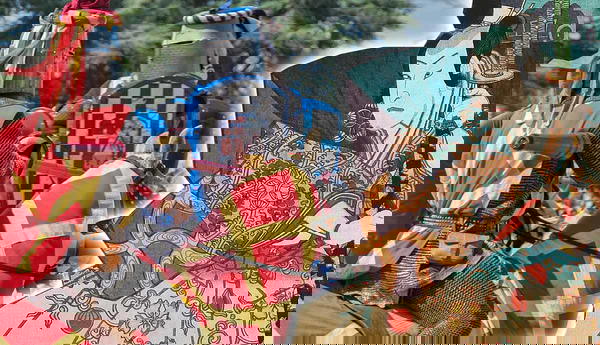 Medieval jousting knights and Japanese samurai artwork