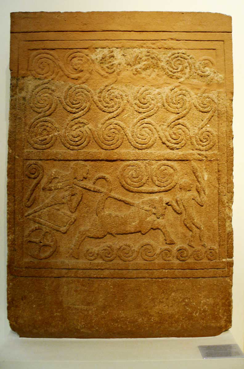 mycenaean chariot scene relief 16th century