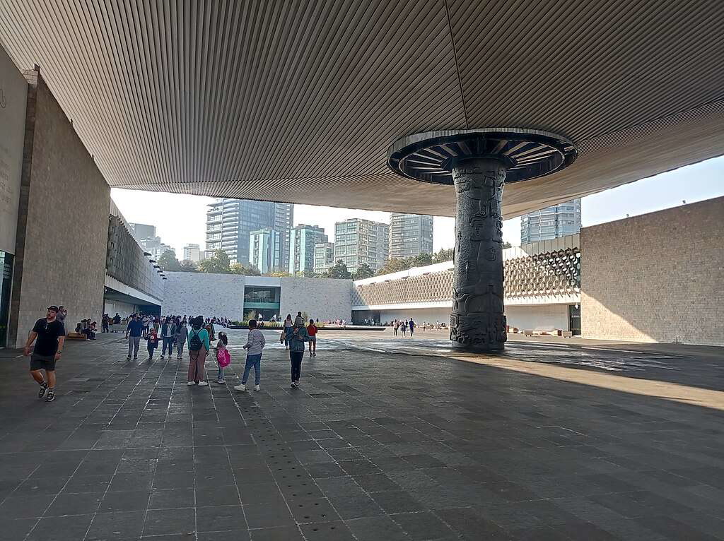 Exterior of the National Museum of Anthropology, Mexico City.