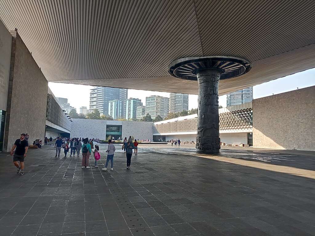 Exterior of the National Museum of Anthropology, Mexico City.