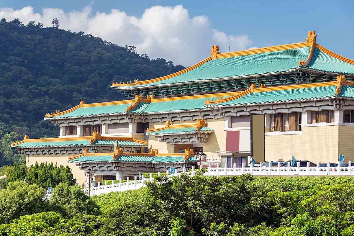 Exterior of the National Palace Museum in Taipei, Taiwan.