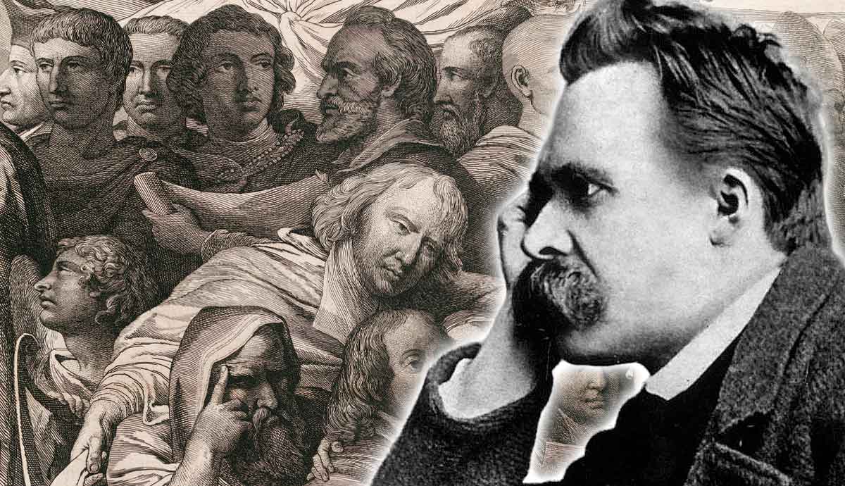 nietzsche and Divine Justice painting