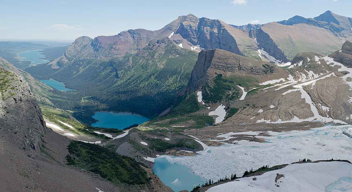 overlooking glacier national park
