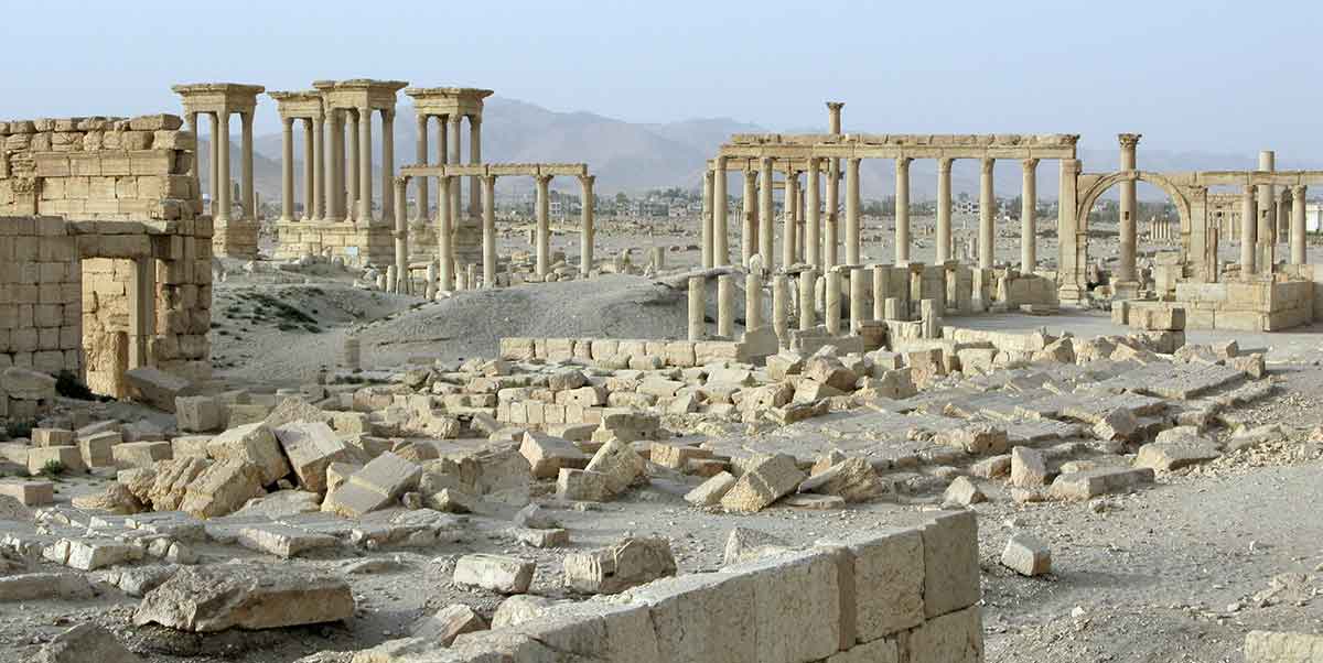 palmyra syria great colonnade