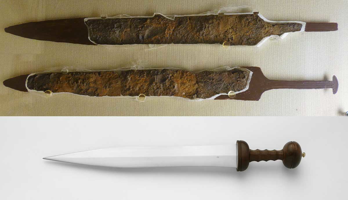 remains roman gladius