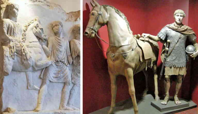 Ancient cavalry depictions