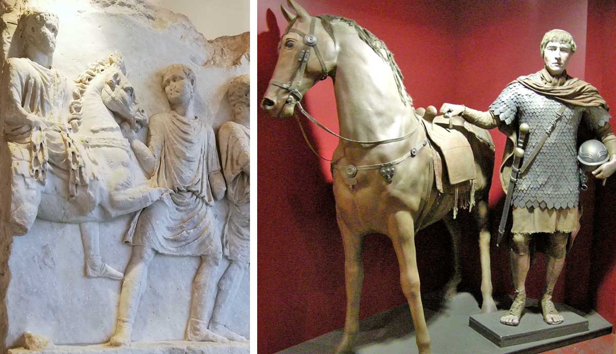 Ancient cavalry depictions