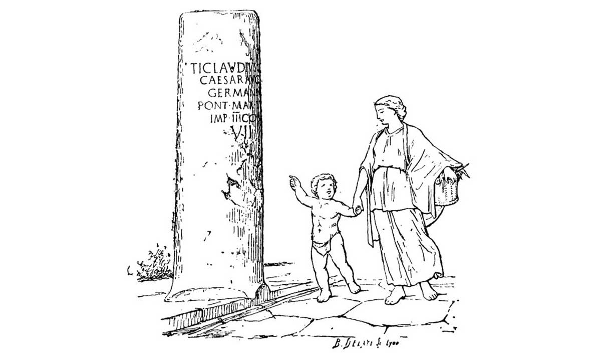 roman milestone illustration