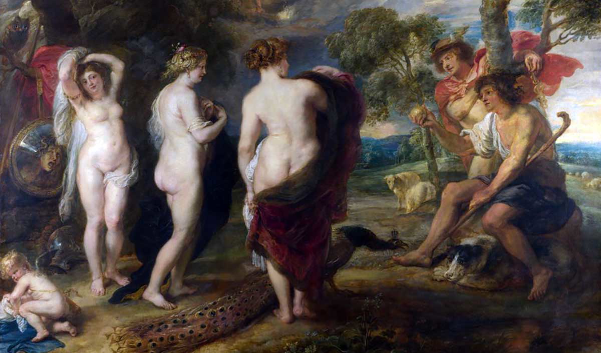 rubens judgement of Paris painting