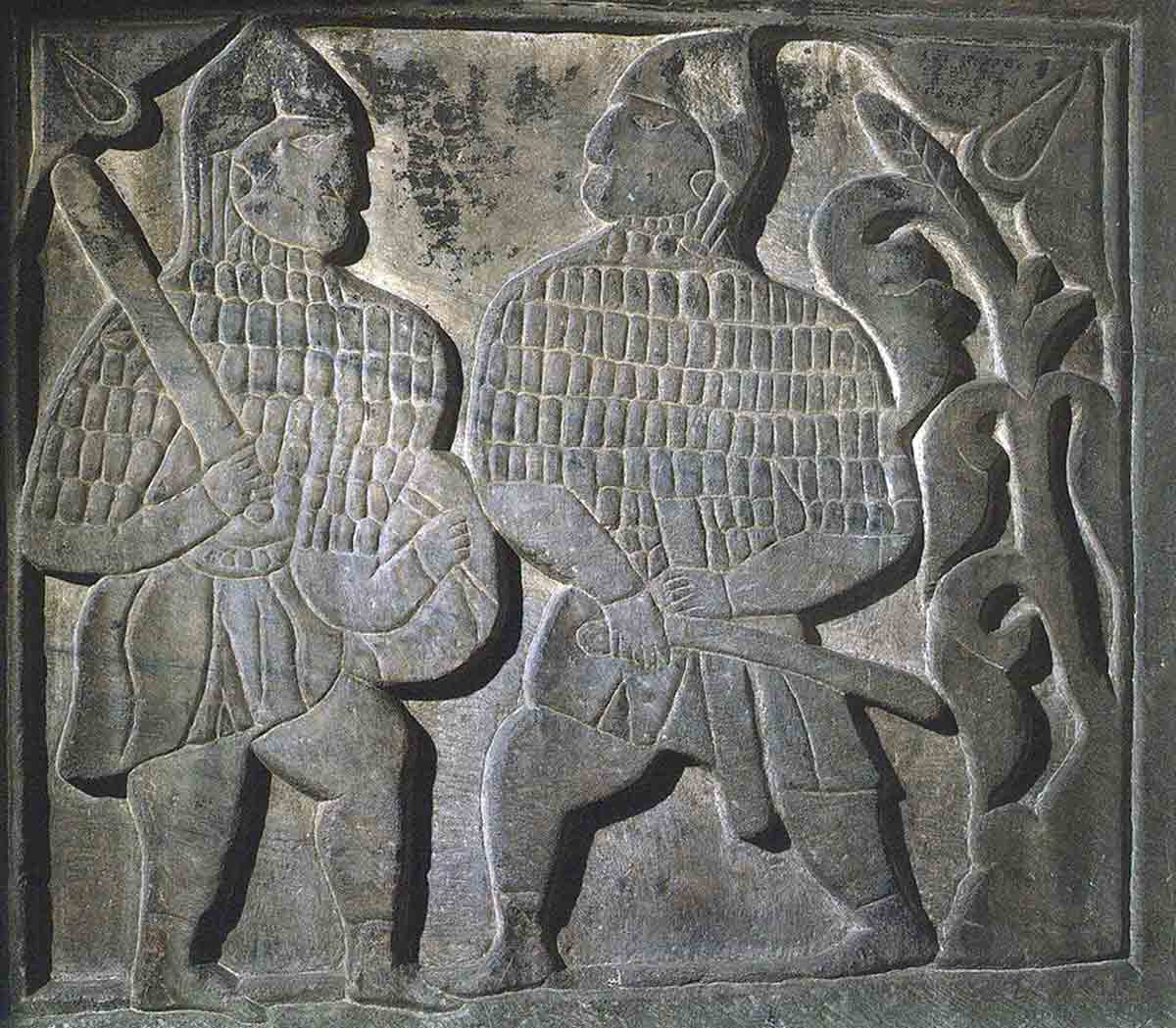 seljuk empire marble bas relief