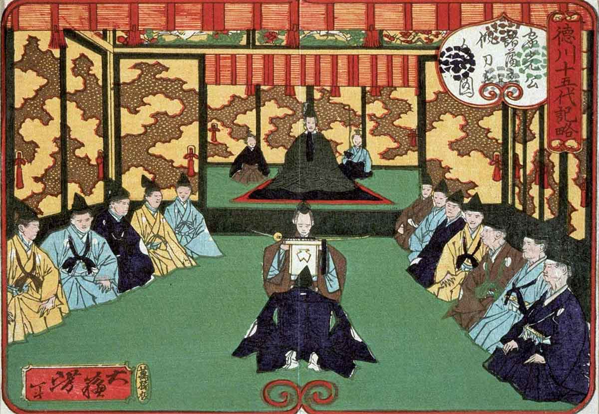 shogun in audience japanese history