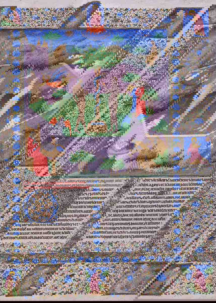 story adam eve medieval manuscript