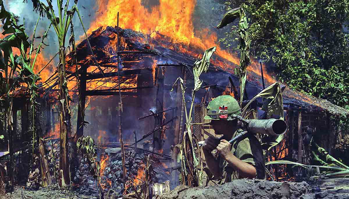 viet cong base camp burned asymmetric warfare