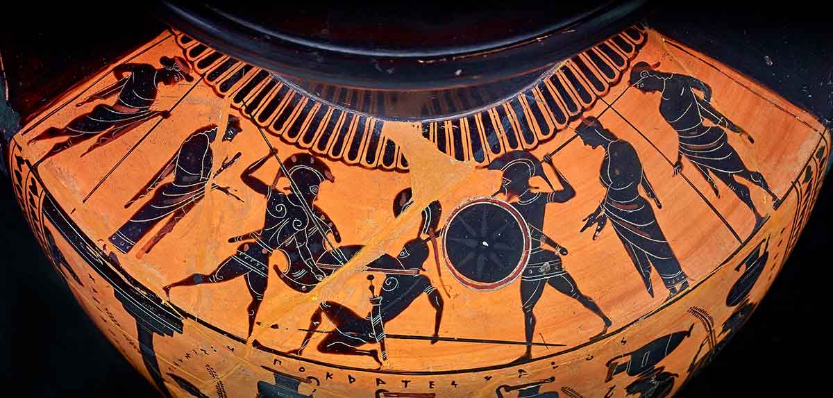 warrior combat hydria lysippides