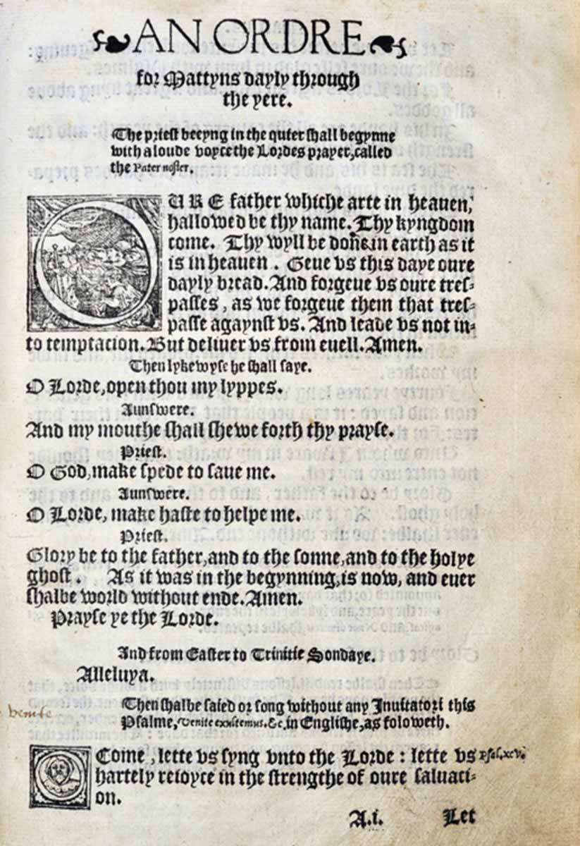 Book of Common Prayer 1549