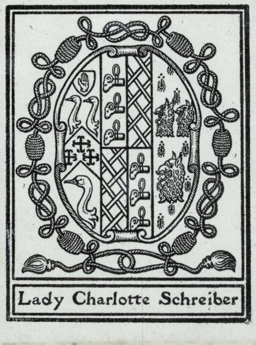 Charlotte Guest Schreiber Bookplate