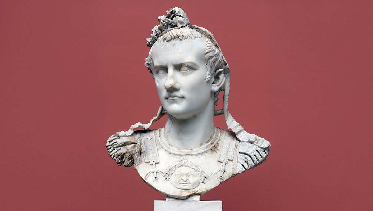 Cuirass bust of the emperor Gaius Julius Caesar Germanicus