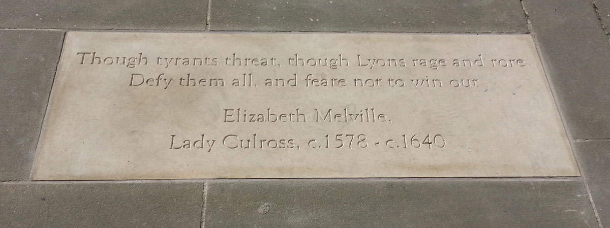 ELizabeth Melville Plaque