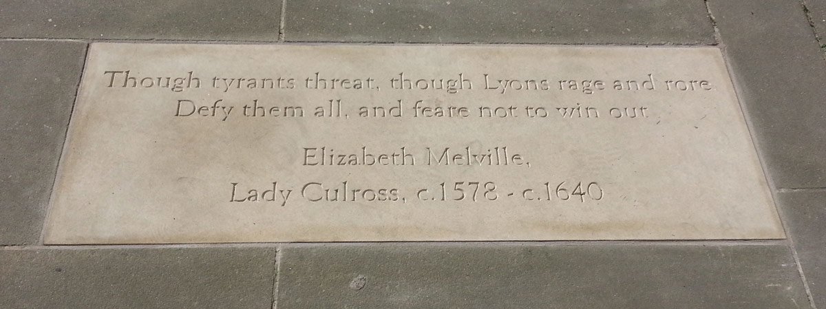 ELizabeth Melville Plaque