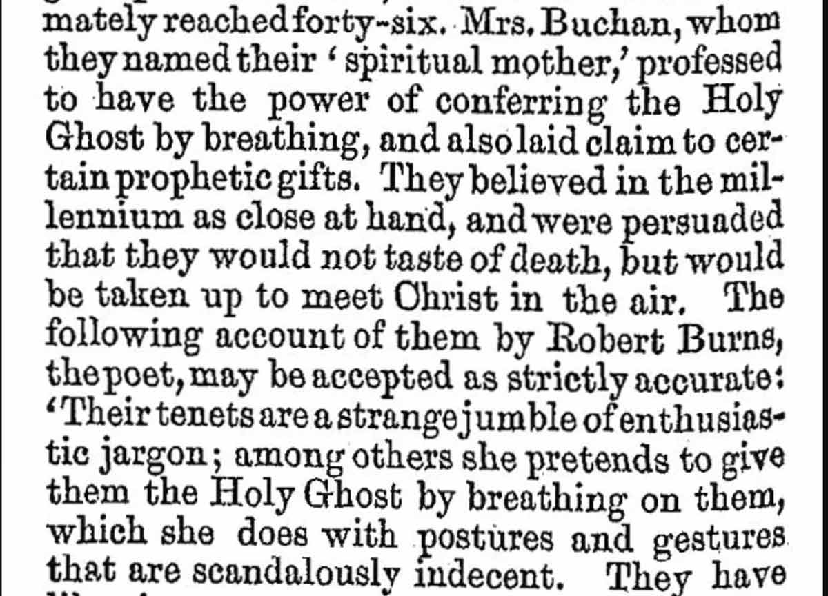 News snippet Elspeth Buchan