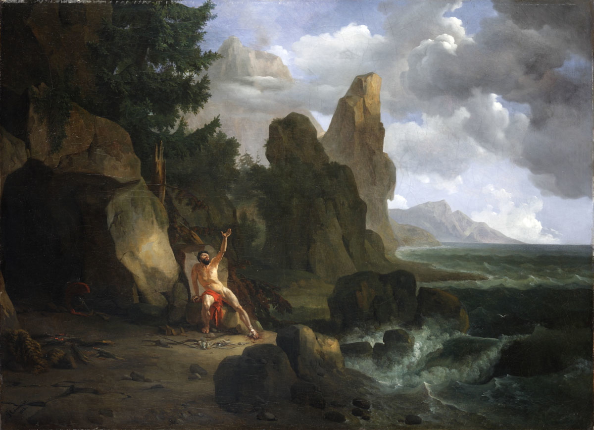 The isolation of Philoctetes on Lemnos, by Jean-Charles-Joseph Rémond, 1818. Source: Musee des Augustins