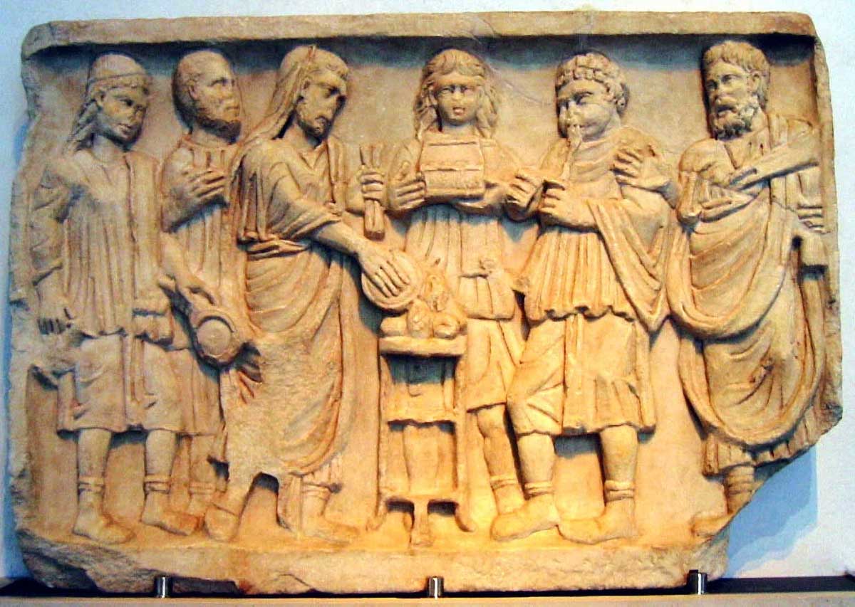 Roman Libation Scene