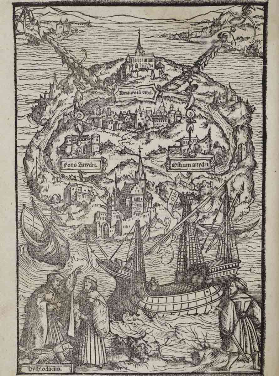 Utopia Woodcut Holbein