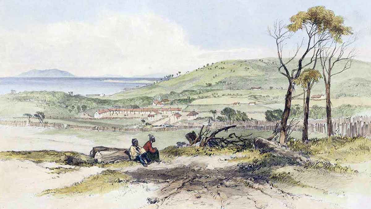 aboriginals flinders island painting tasmania