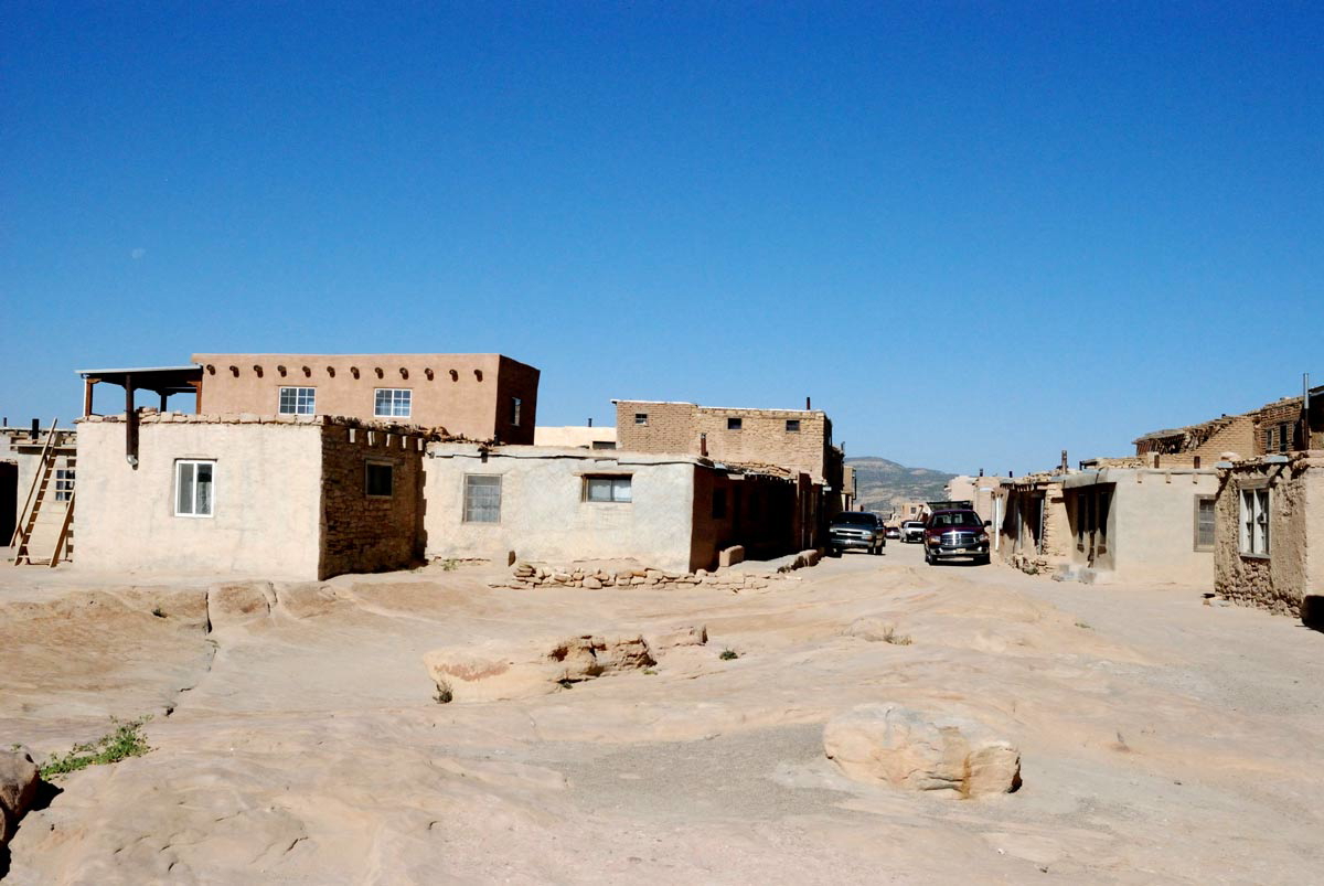 street in acoma pueblo