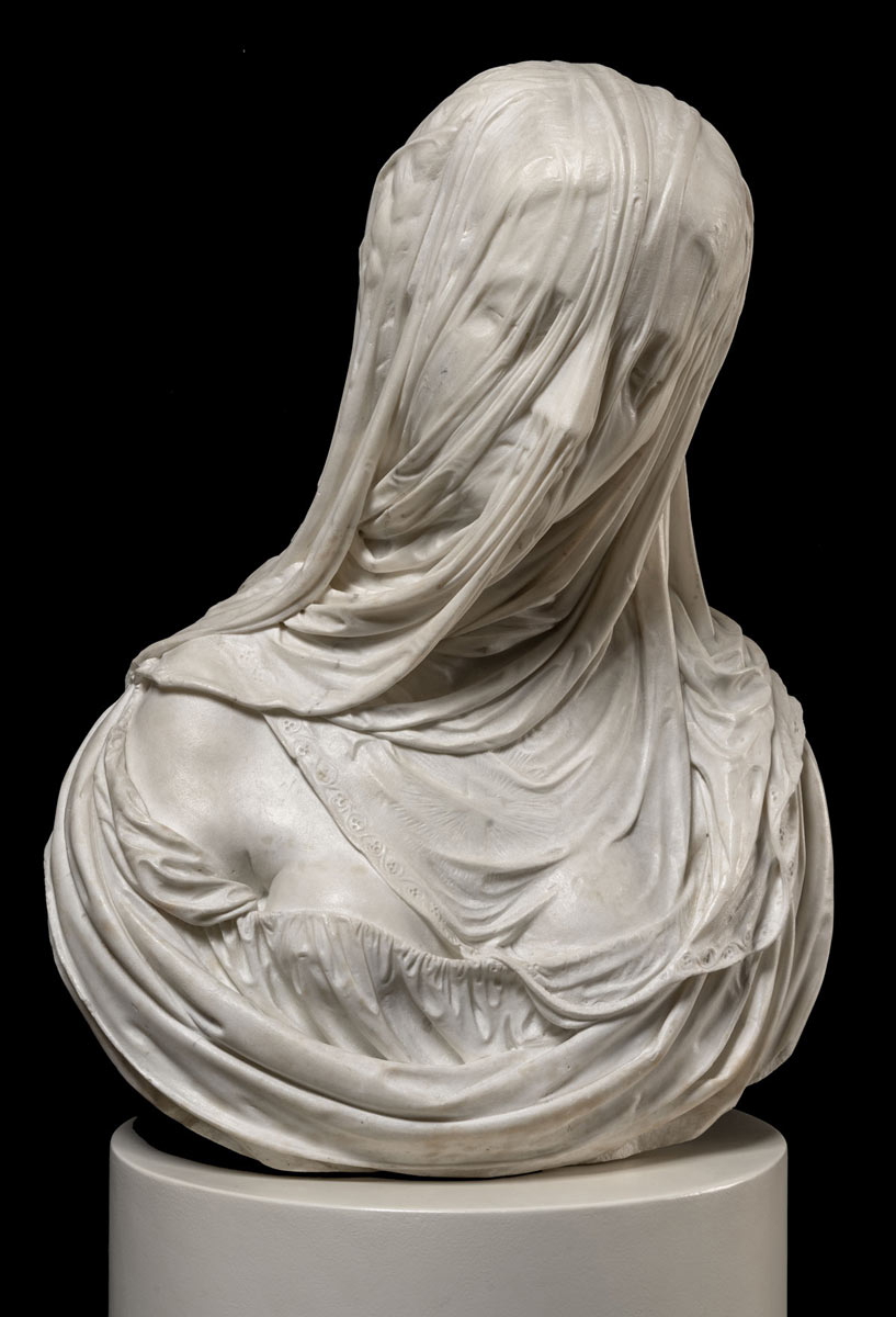 antonio corradini la velata marble sculpture