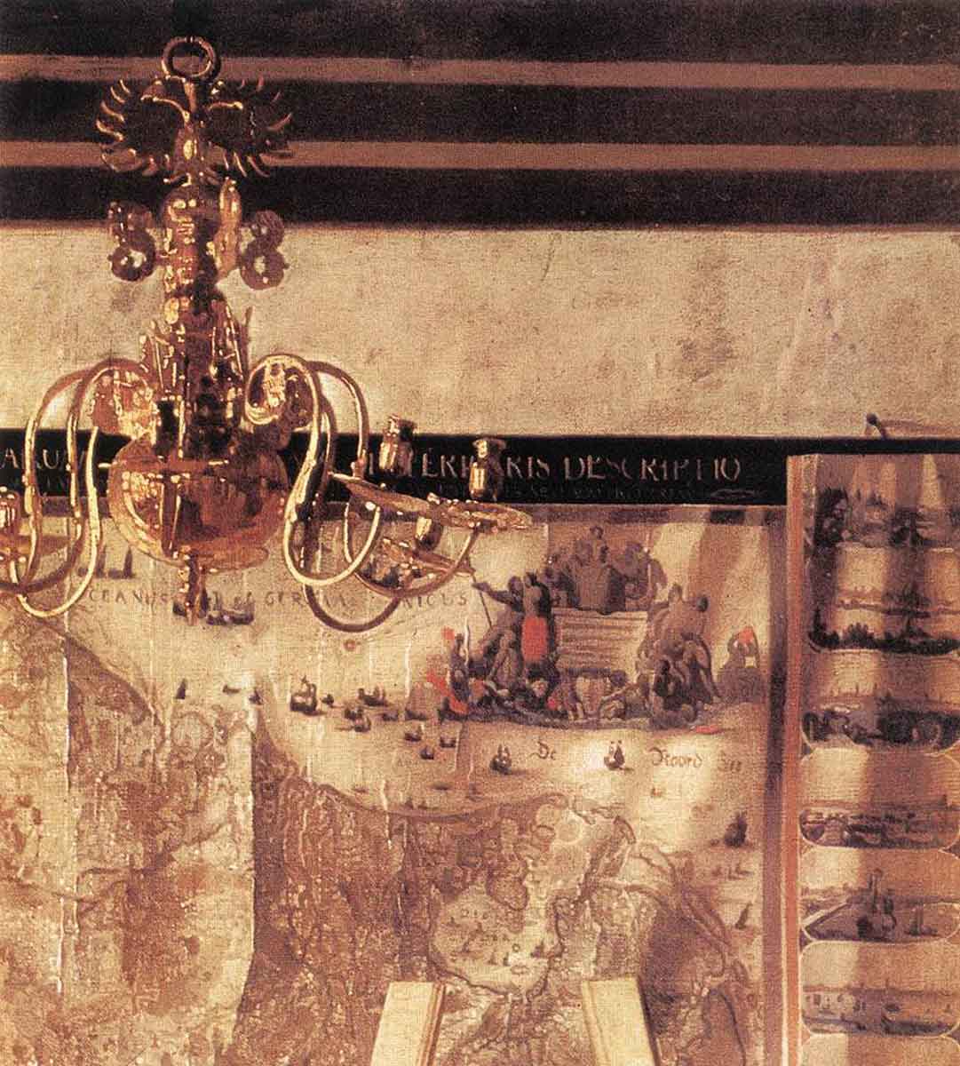 art of painting chandelier