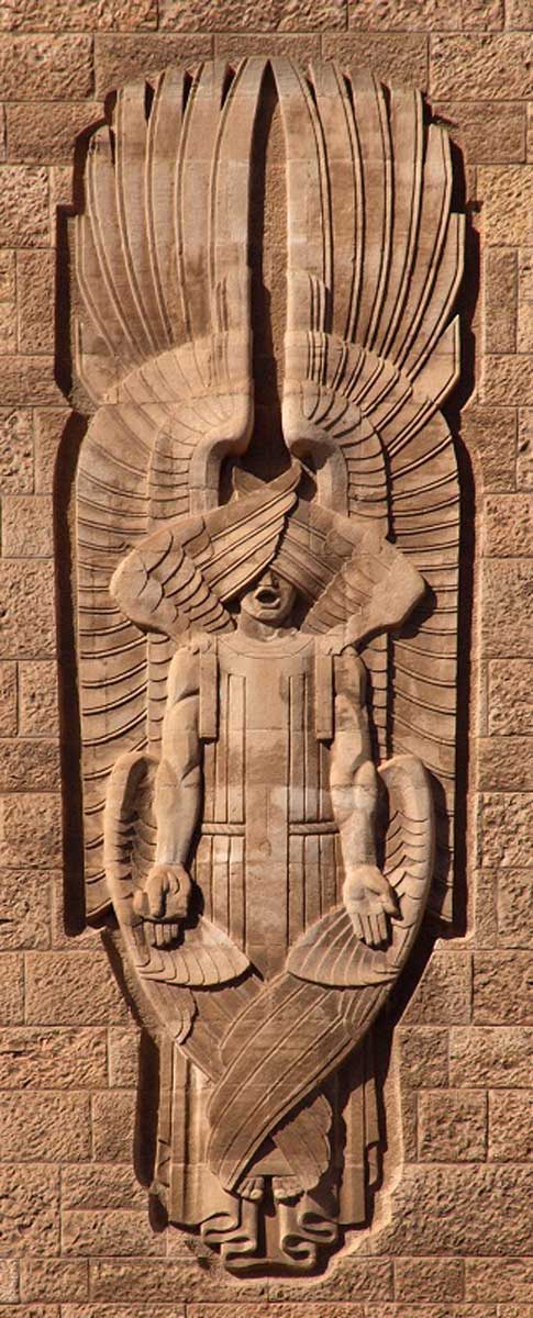 bas relief jerusalem four living creatures