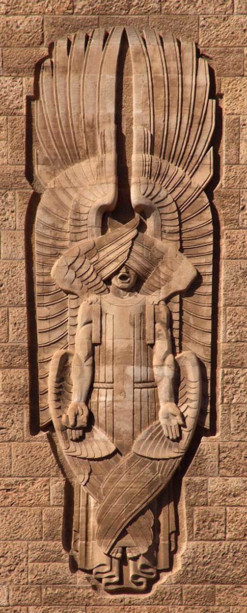 bas relief jerusalem four living creatures