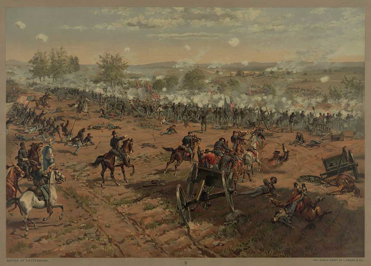 battle of gettysburg thure de thulstrup