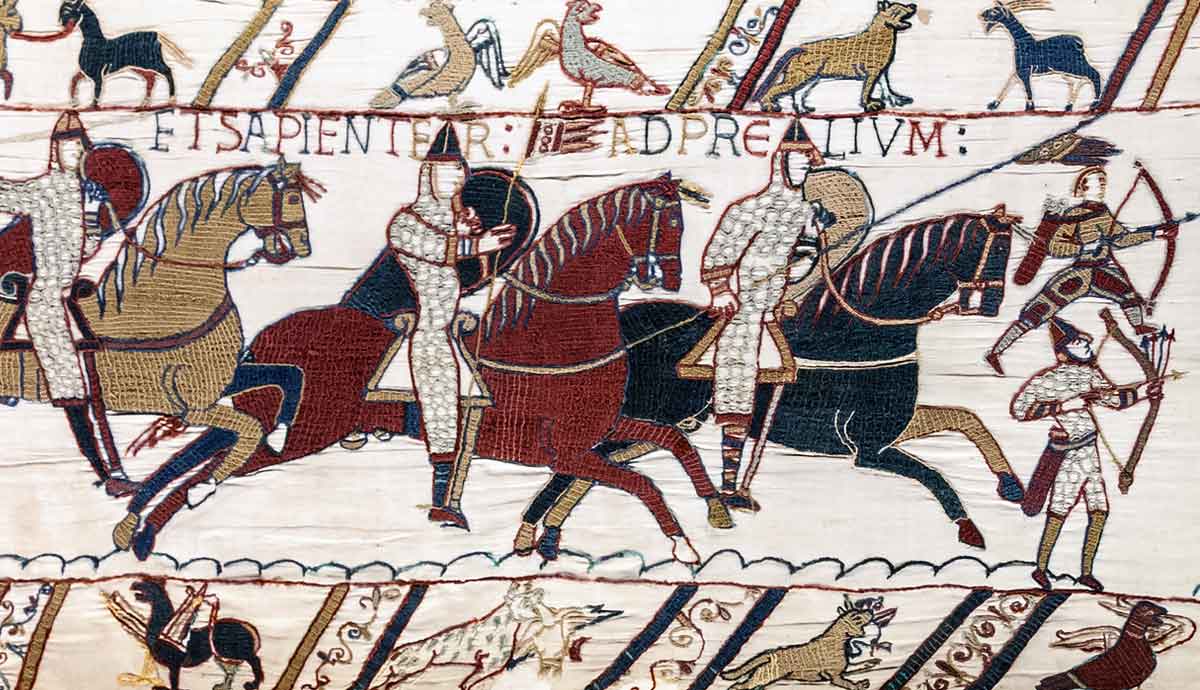 Norman knights at the Battle of Hastings, Bayeux Tapestry