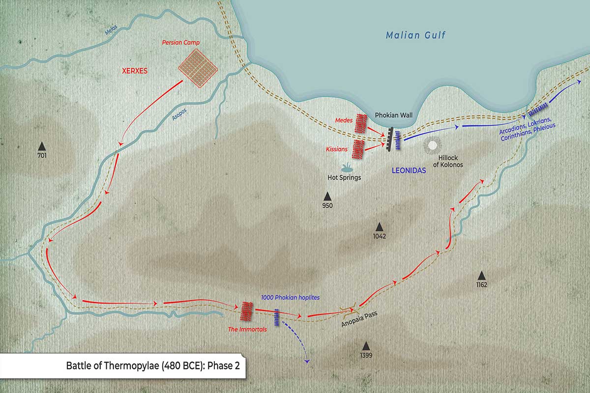 Map: Battle of Thermopylae (Phase 2)