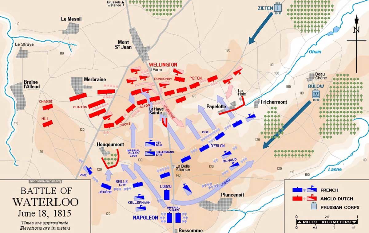 battle waterloo map