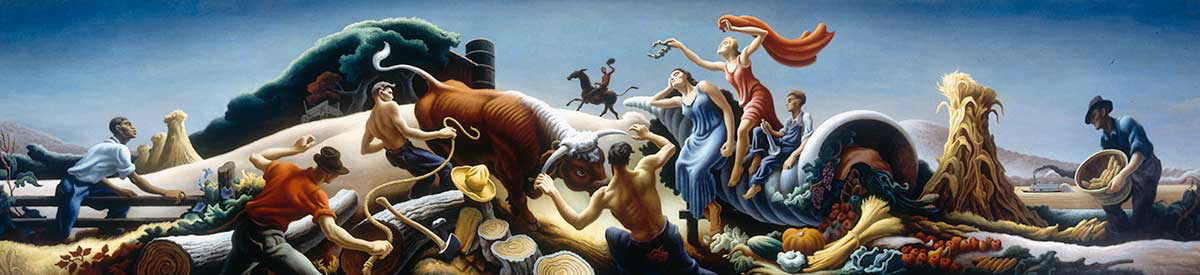 benton achelous heracles painting