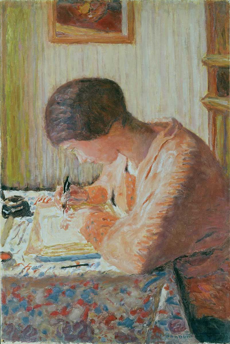 bonnard woman writing