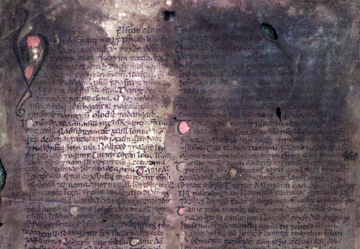 book of leinster fragment
