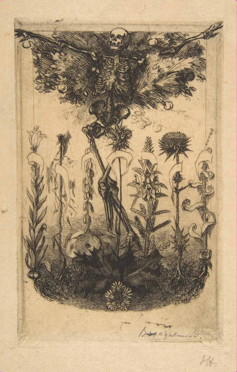 bracquemond baudelaire flowers evil print