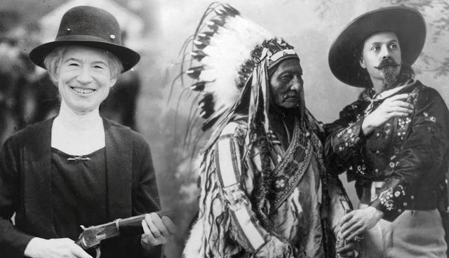 Annie Oakley, Sitting Bull, and Buffalo Bill
