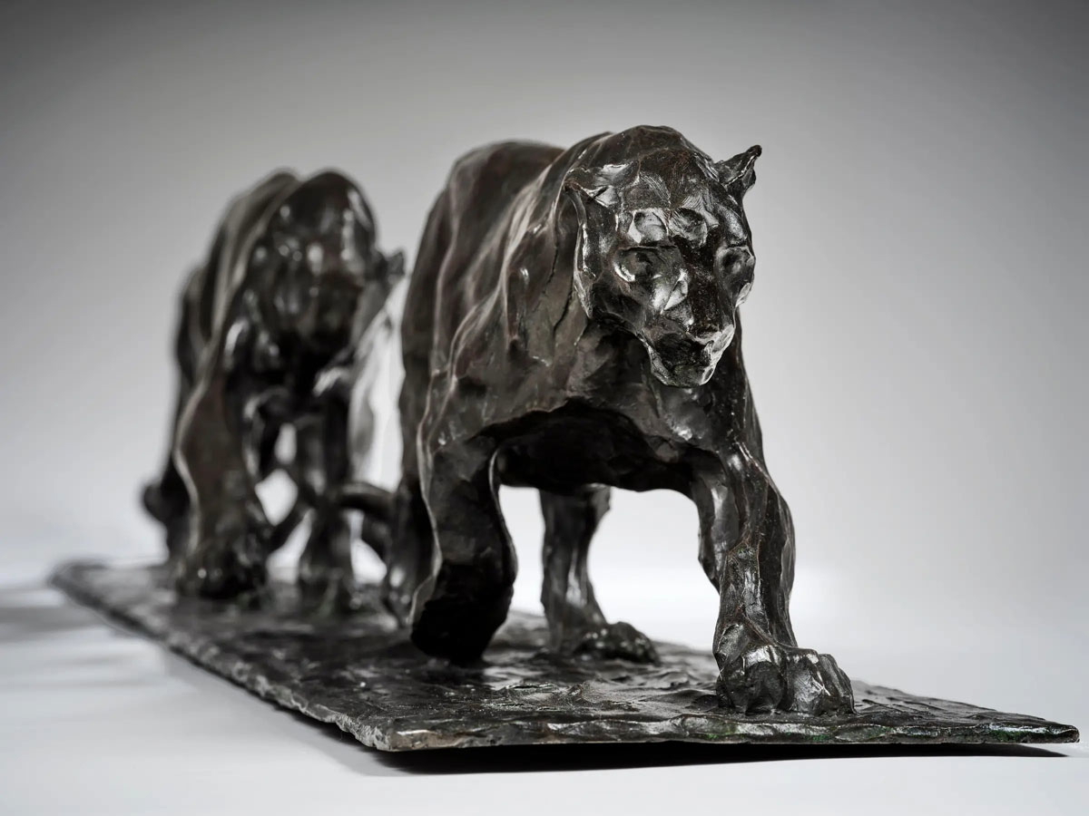 bugatti panthers sculpture