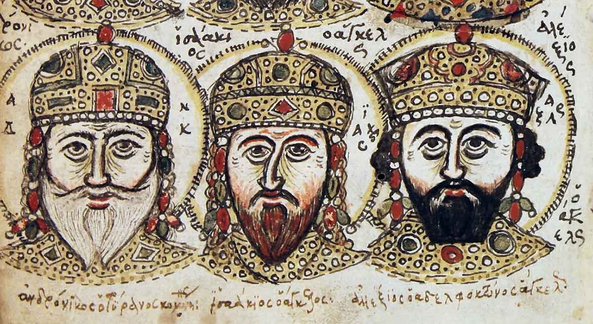 byzantine emperor andronikos komnenos miniature