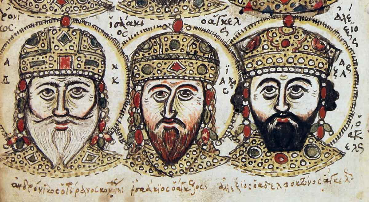 byzantine emperor andronikos komnenos miniature